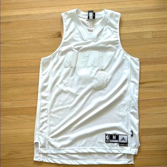adidas Tops - Adidas Miami Heat White Jersey
